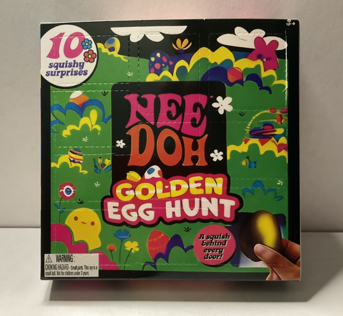 Nee Doh Golden Egg Hunt 10 Squishy Surprises Squeeze Ball Stress Relief Toy