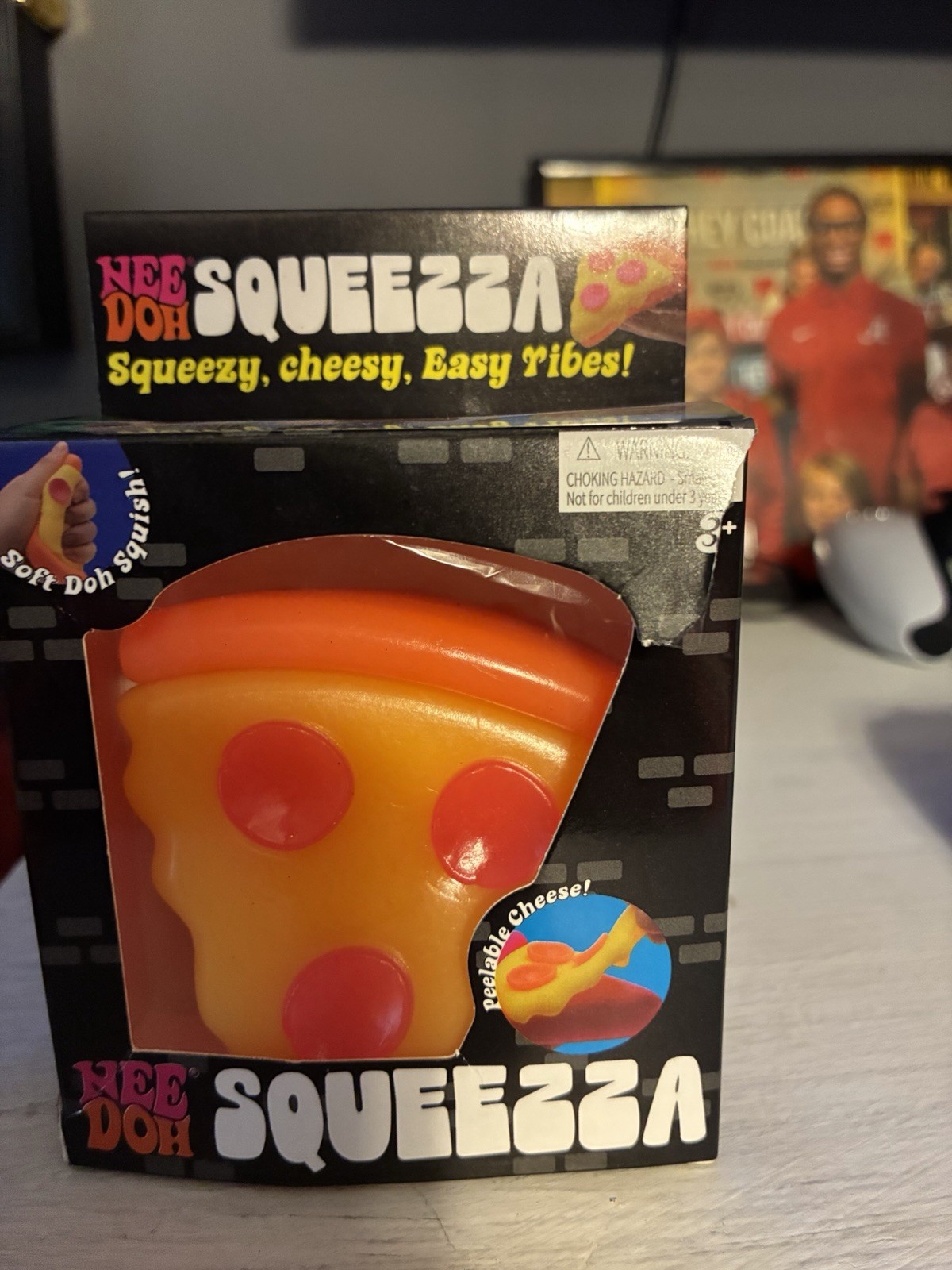 Needoh Squeezza Pizza Slice Box Has A Little Tear But Needoh Is In Good Shape