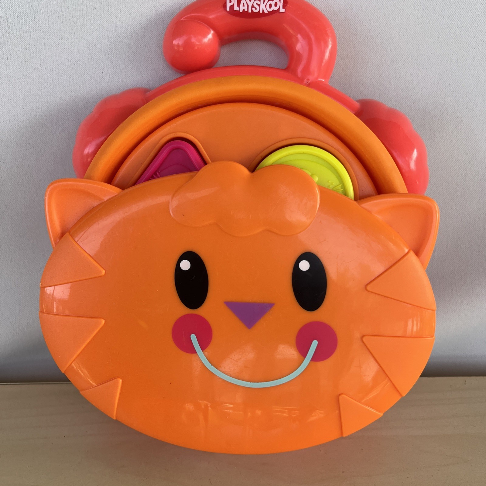 Playskool Pop Up Cat Shape Sorter Baby Toddler Learning Toy 18 months Complete