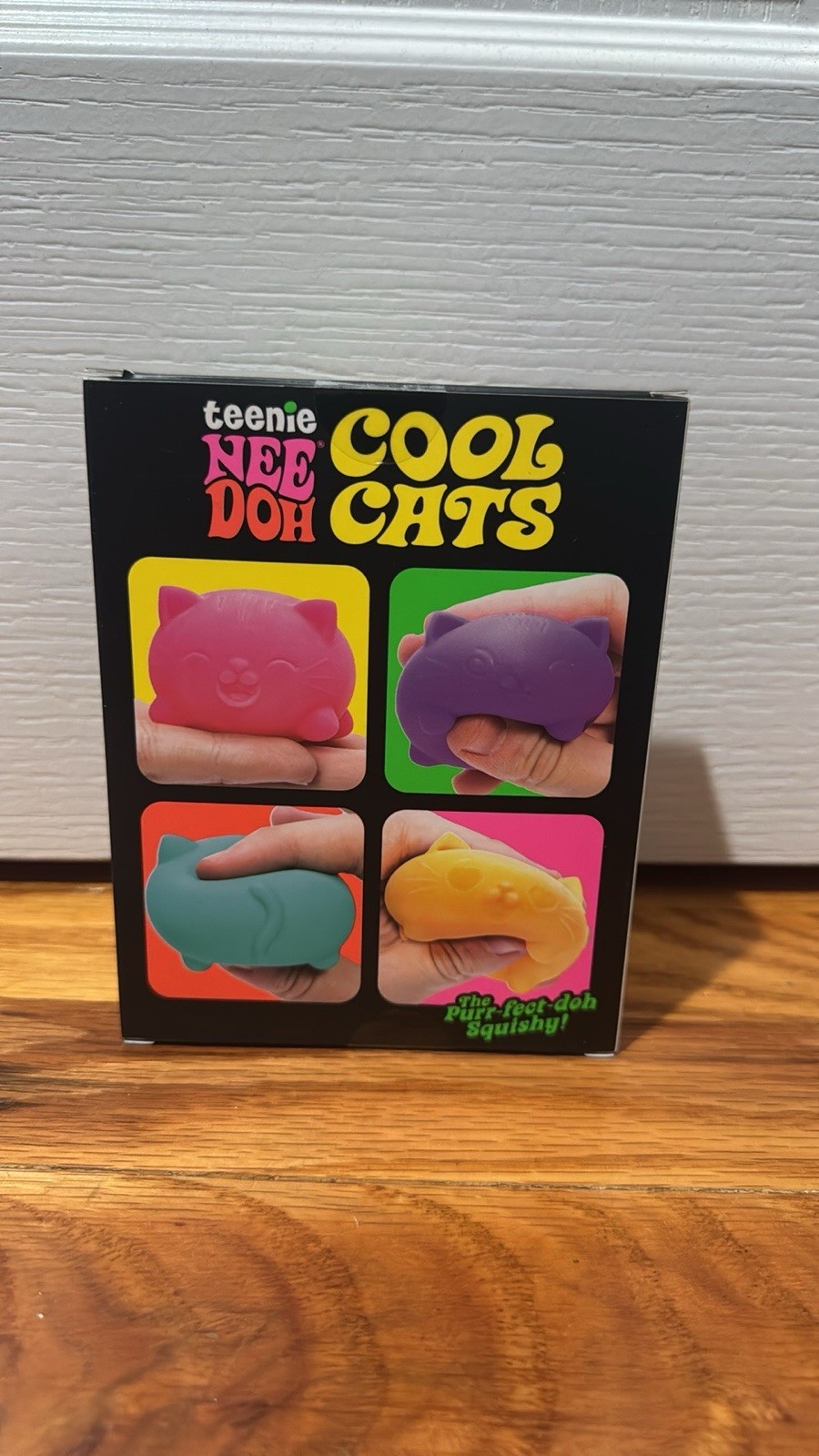 NeeDoh Teenie 4 Pack Nee Doh Cool Cats Pack of Four New Sealed