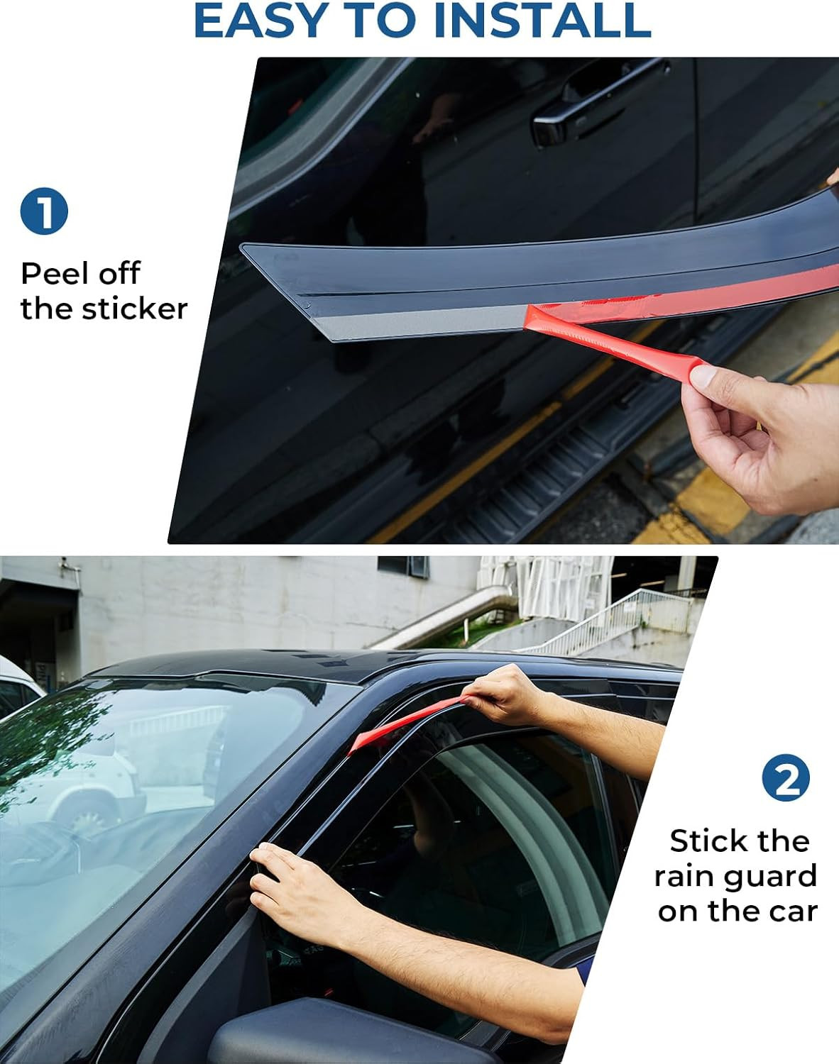 Low Profile Vent Visor Compatible with 2015-2026 Ford F150, 2017-2026 F