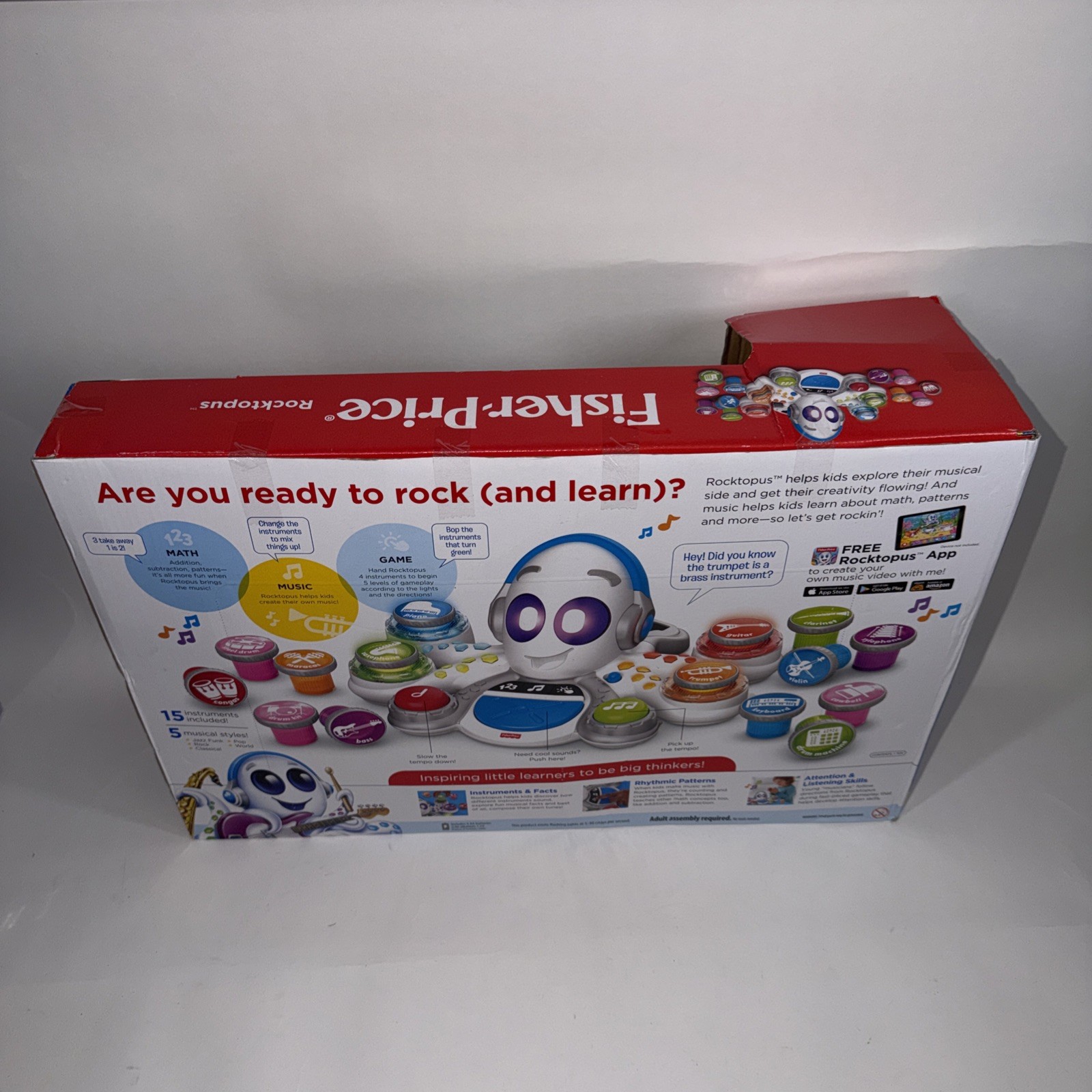 Fisher-Price Think & Learn Rocktopus Music Toy – Preschool Ages 3-6 NEW 3 Modes