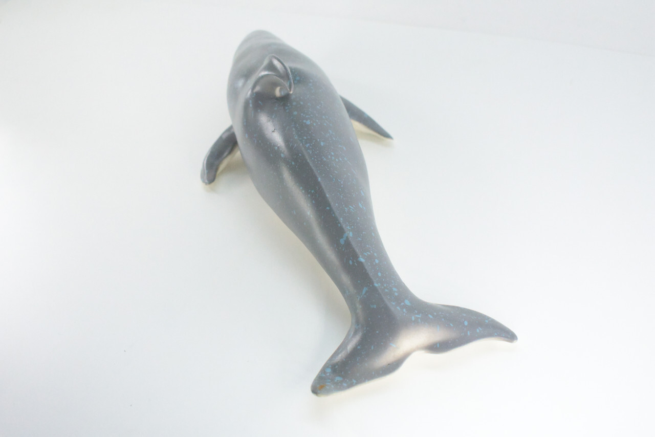 Realistic Dolphin Toy, Hand Painted, Soft Rubber Porpoise Model, 15″ IM23 B656
