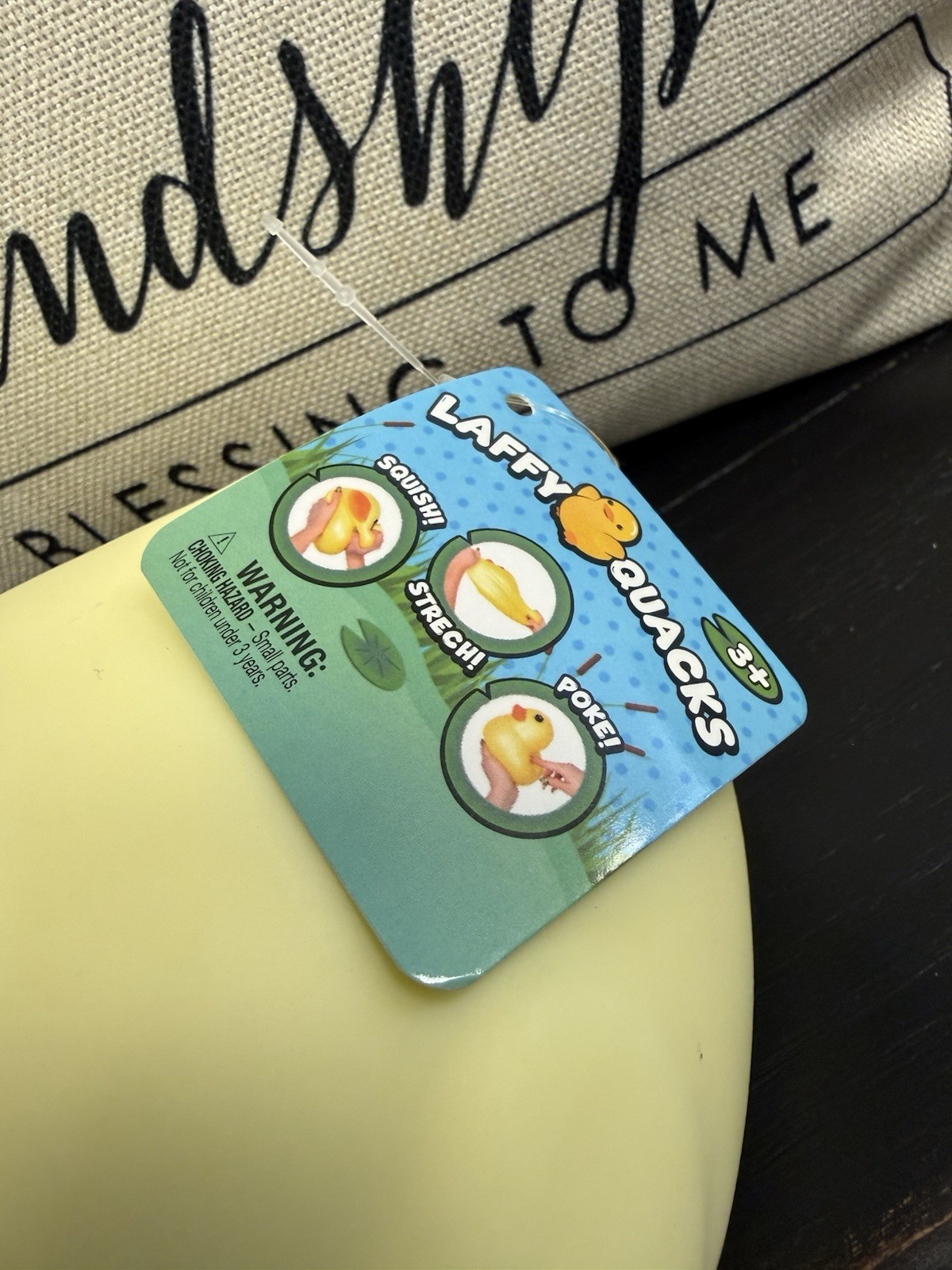 BRAND NEW Jumbo Squishy Duck Pastel Yellow 3+ Laffy Quacks 5″ Sunny Days Squishy