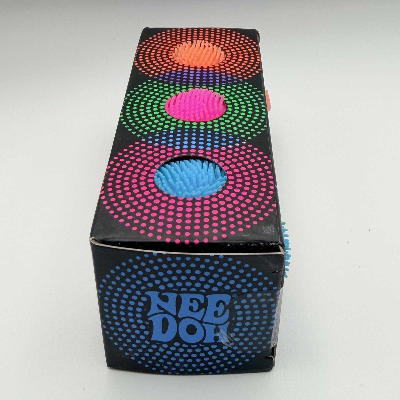 Nee Doh Teenie Fuzz Ball The Velvet Squeeze 3 Pack Multicolor Blue Pink Orange