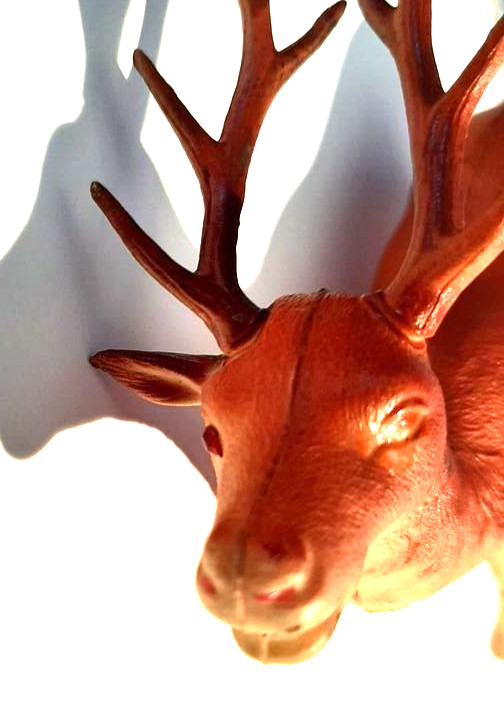 Plastic Deer or Reindeer figurine Toy made in Japan captures hearts