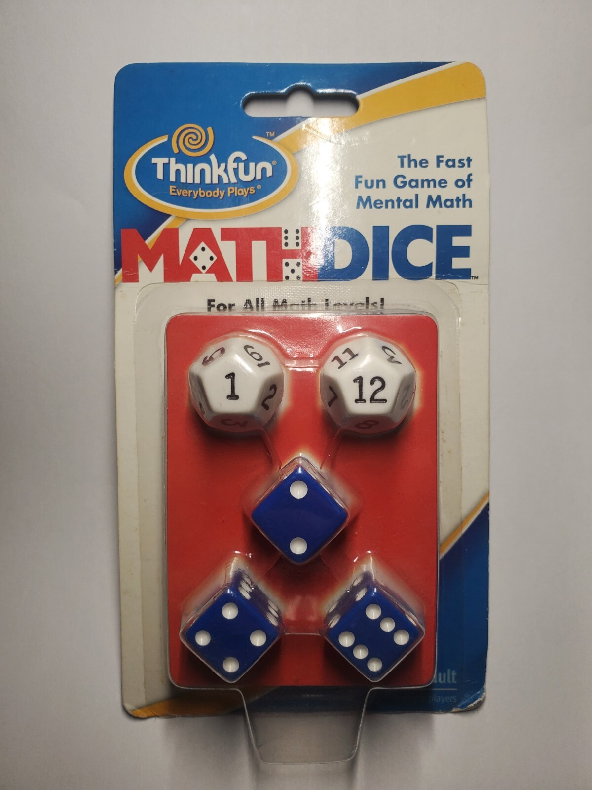 ThinkFun Math Dice: The Fast Fun Game of Mental Math – SEALED BOX – 3xD6 & 2xD12