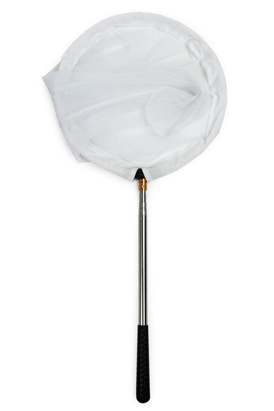 RESTCLOUD Insect and Butterfly Net with 16″ Ring, 59″ Handle, White