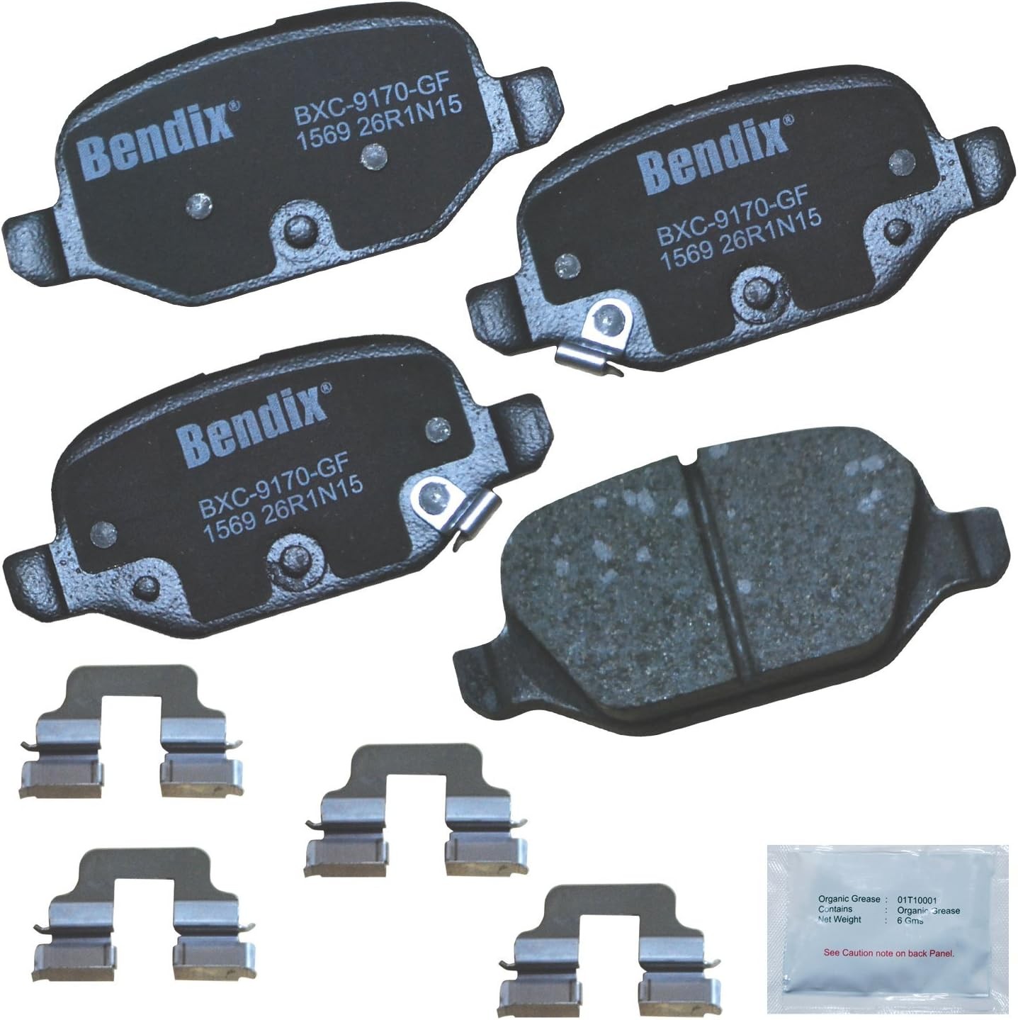 Bendix Priority 1 Ceramic Brake Pads Set For Fiat 500 2009 2019 Enhanced Safety