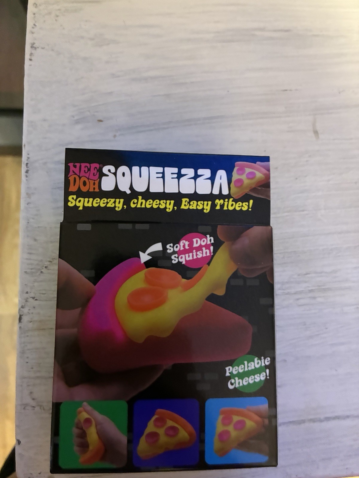 Needoh Squeezza Pizza Slice Box Has A Little Tear But Needoh Is In Good Shape