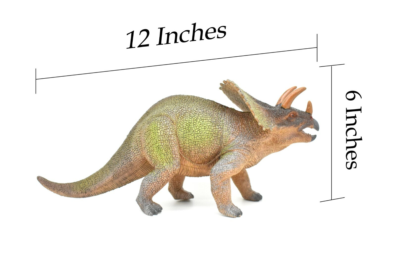 Triceratops Toy, Dinosaur Model, Realistic Plastic Replica, 14″ CWG157 BB33