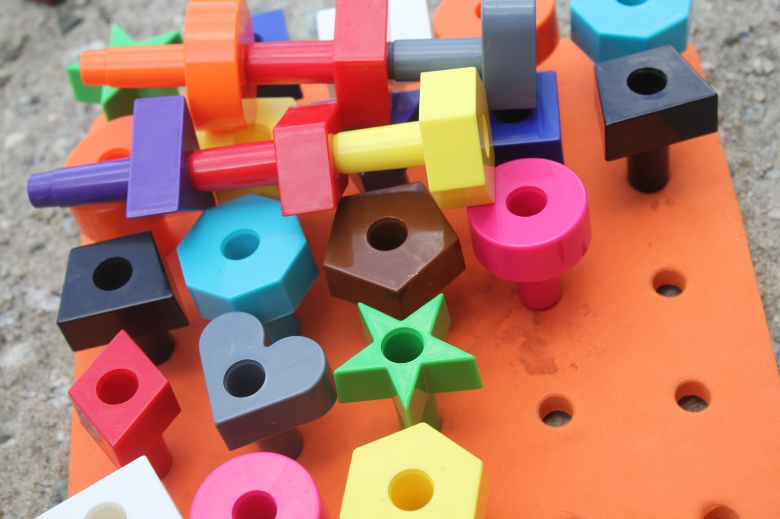 HUGE LOT Sensory Manipulative Wood Counting Toddler Homeschool Learning Tools