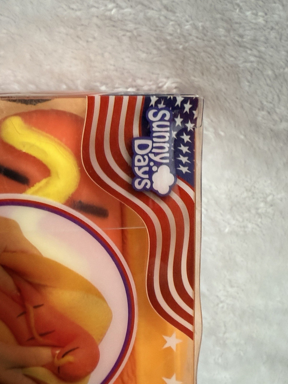 Squishy Hot Dog Squeezy Fidget Toy Sunny Days 2-in-1 Hotdog Stress Relief NEW