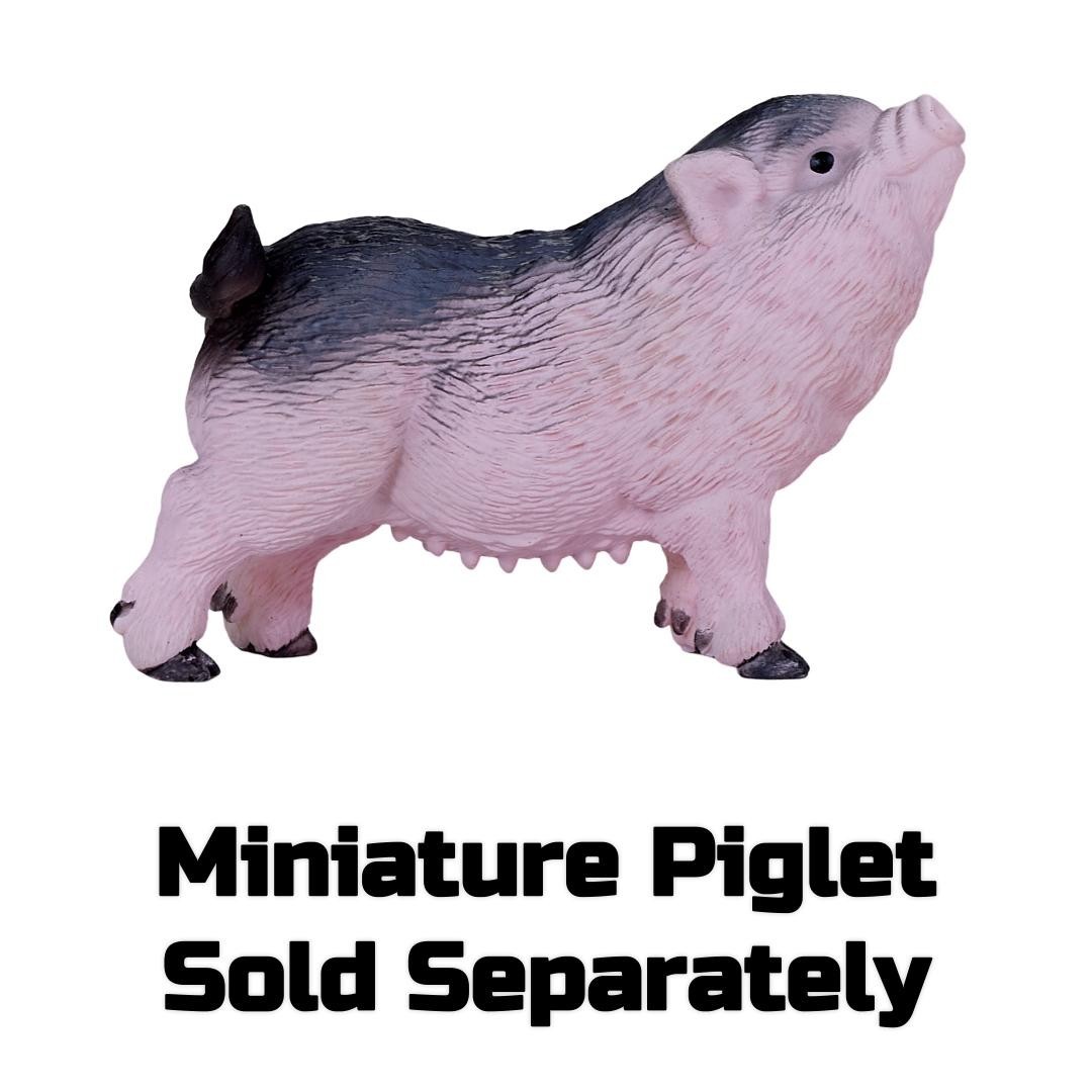 Pot Bellied Pig Figurine – Hand Painted Farm Animal Toy Figure – Mojo 381079