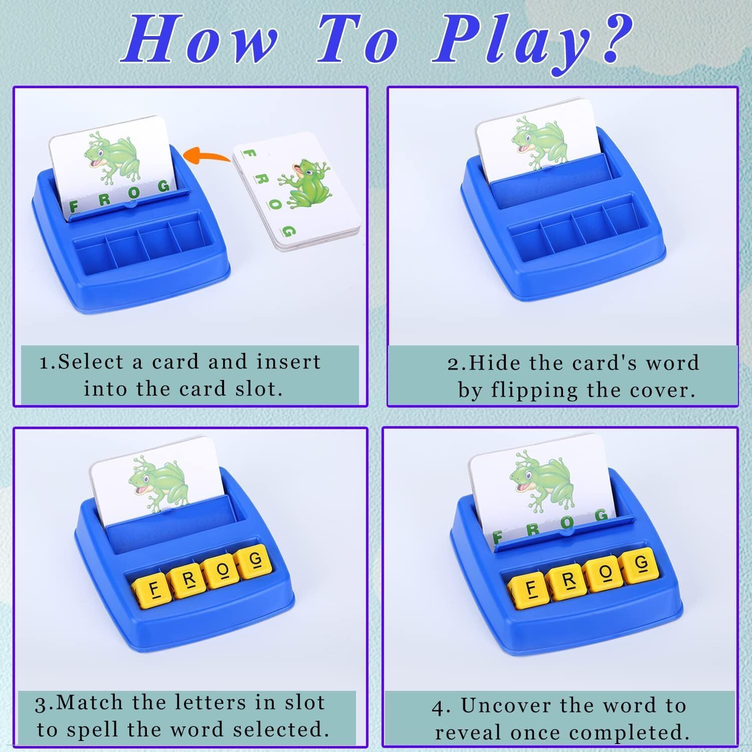 Matching Letter Spelling Games Educational Learning Toys for Kids Boys Girls