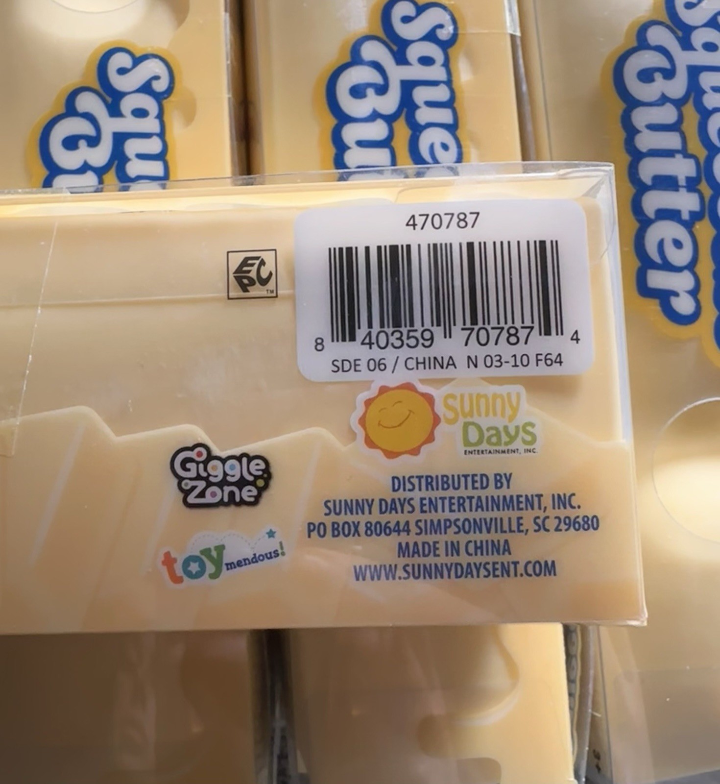 Sunny Days Butter Squishy Authentic Squeezy Squeeezy Toy NEW Like Needoh