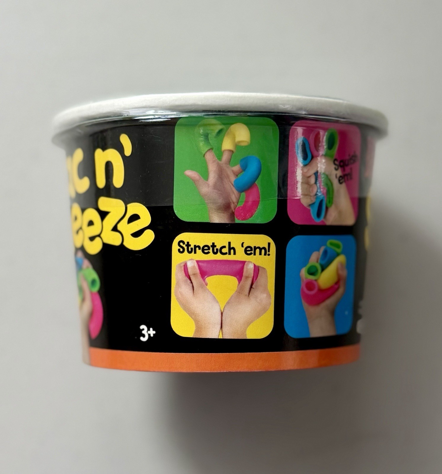 NeeDoh Mac n Squeeze Sensory Fidget Toy Nee Doh 4 Squishy Neon Noodles AUTHENTIC