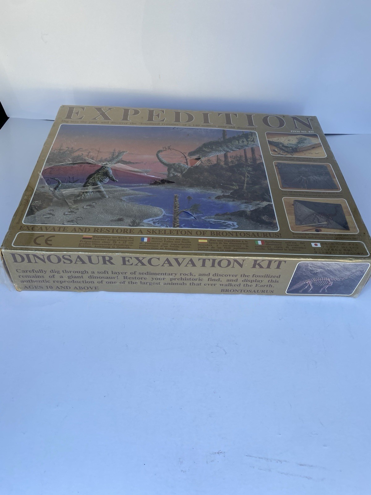 Dinosaur Excavation Kit Expedition Brontosaurus Skeleton Fossil Restoration 832