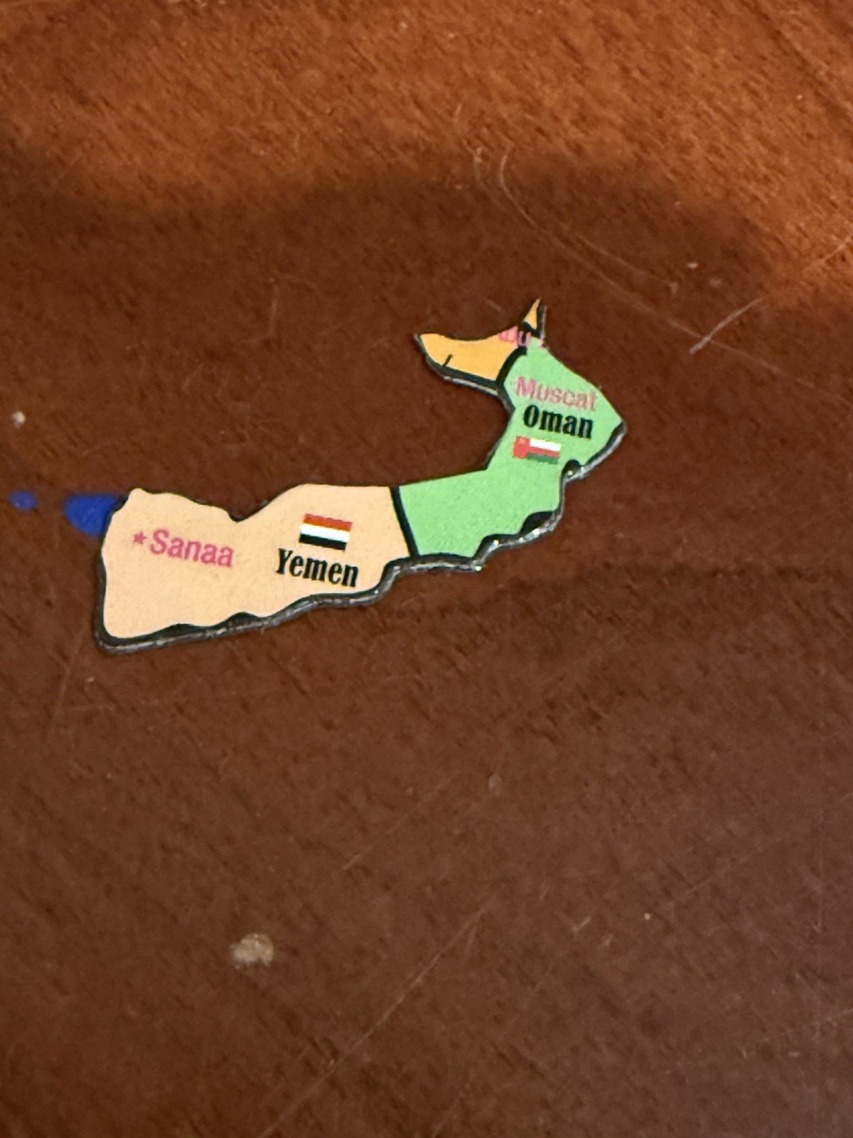 Ata-Boy Magnetic World Map Play-n-Learn Yemen/Oman