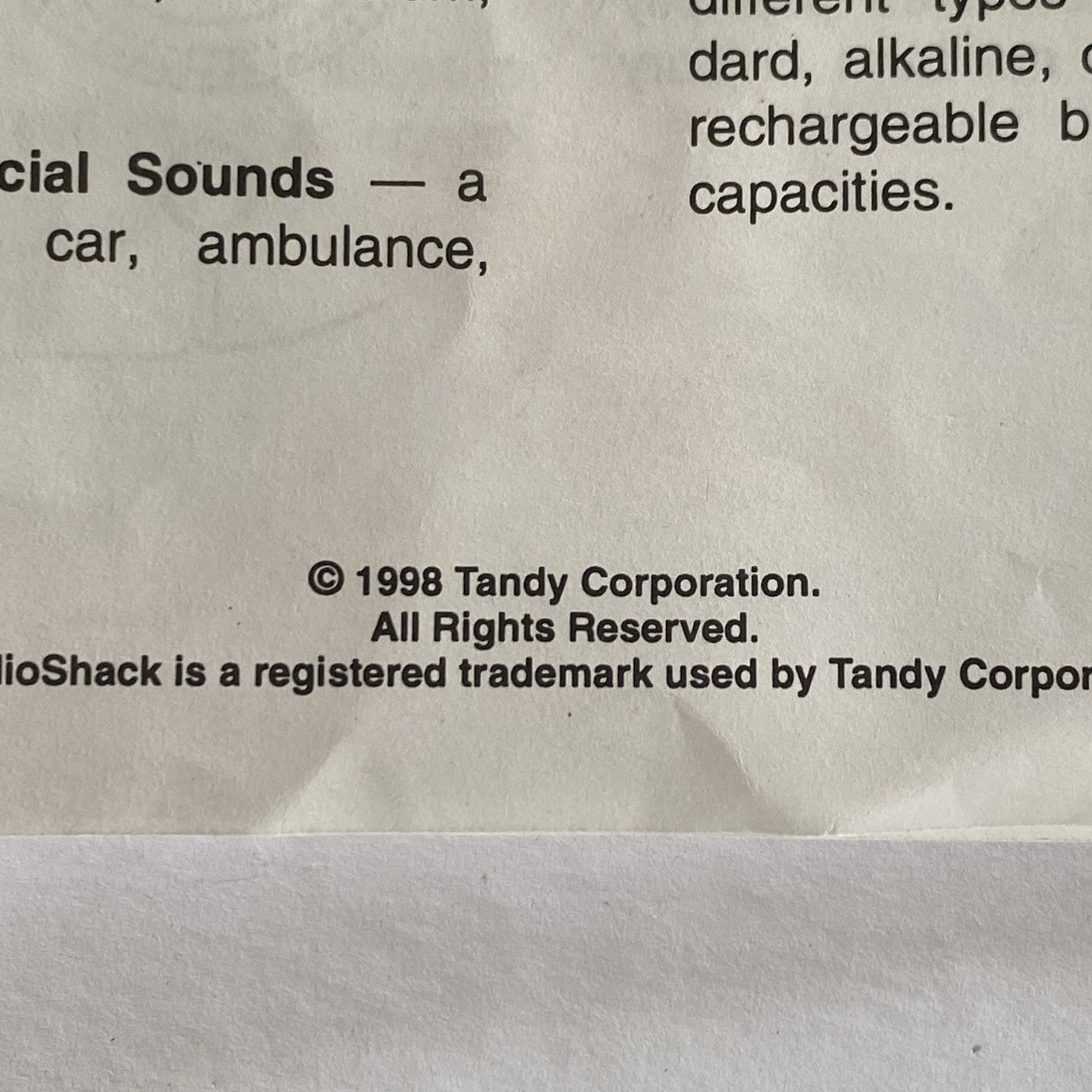 Vintage Radio Shack Electronic Keyboard Tandy 90s Nostalgia Box Manual 1998 Rare