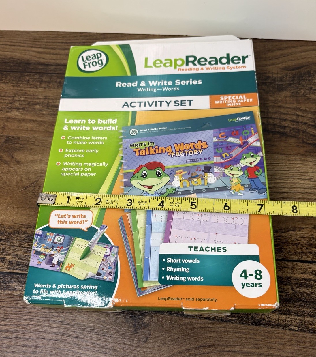 LeapFrog LeapReader Writing Workbook Write it Talking Words Factory NEW 4-8 YRS