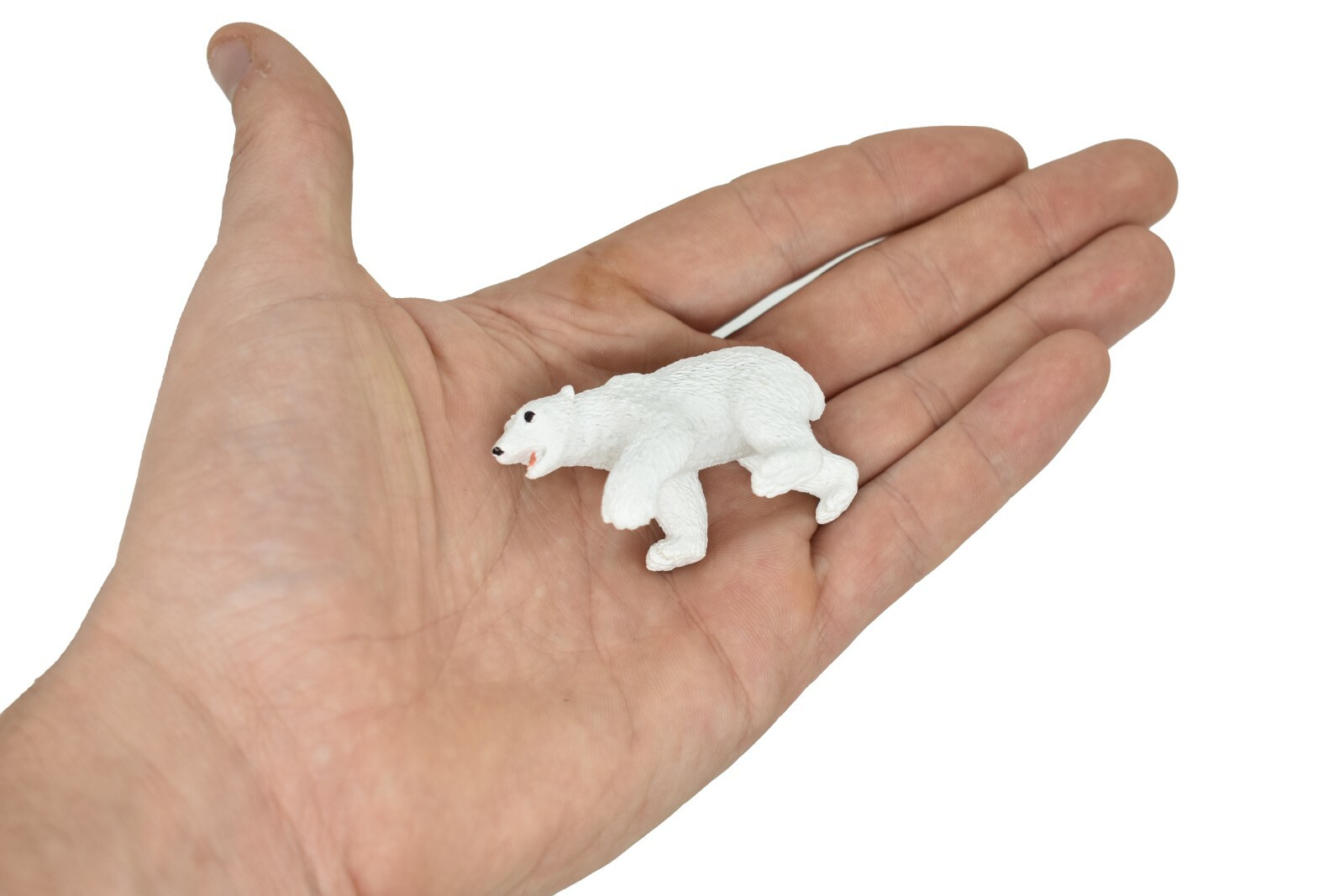 Polar Bear Small Very Nice Plastic Replica 2 1/4 inches long – F3499 B67