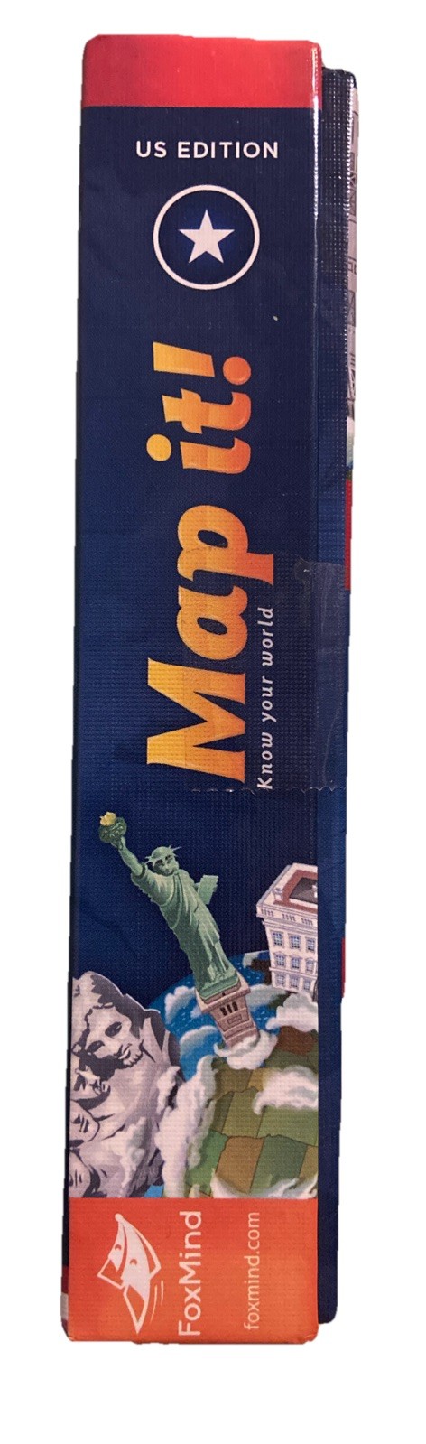 MAP IT Know Your World US Edition Card Game Landmarks Latitude Longitude New
