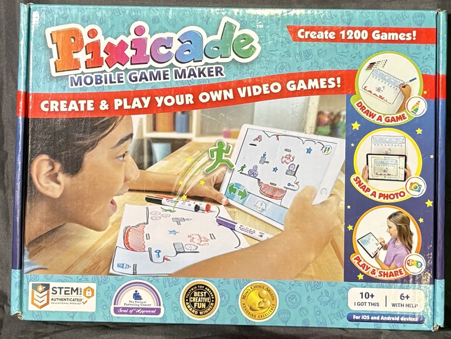 Pixicade Mobile Game Maker STEM Educational Kit for Ages 6-10+