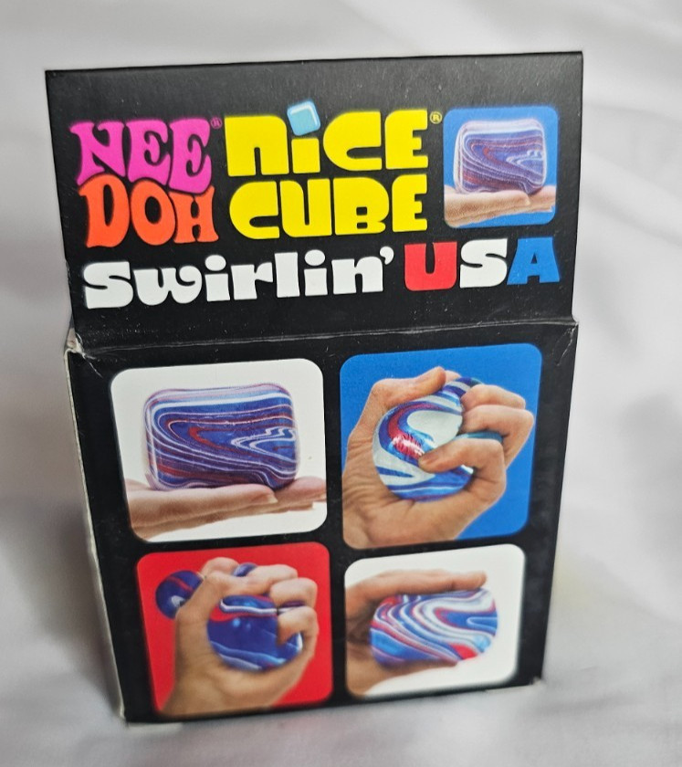Needoh Nice Cube Swirlin USA Sealed Brand New in Box Nee Doh