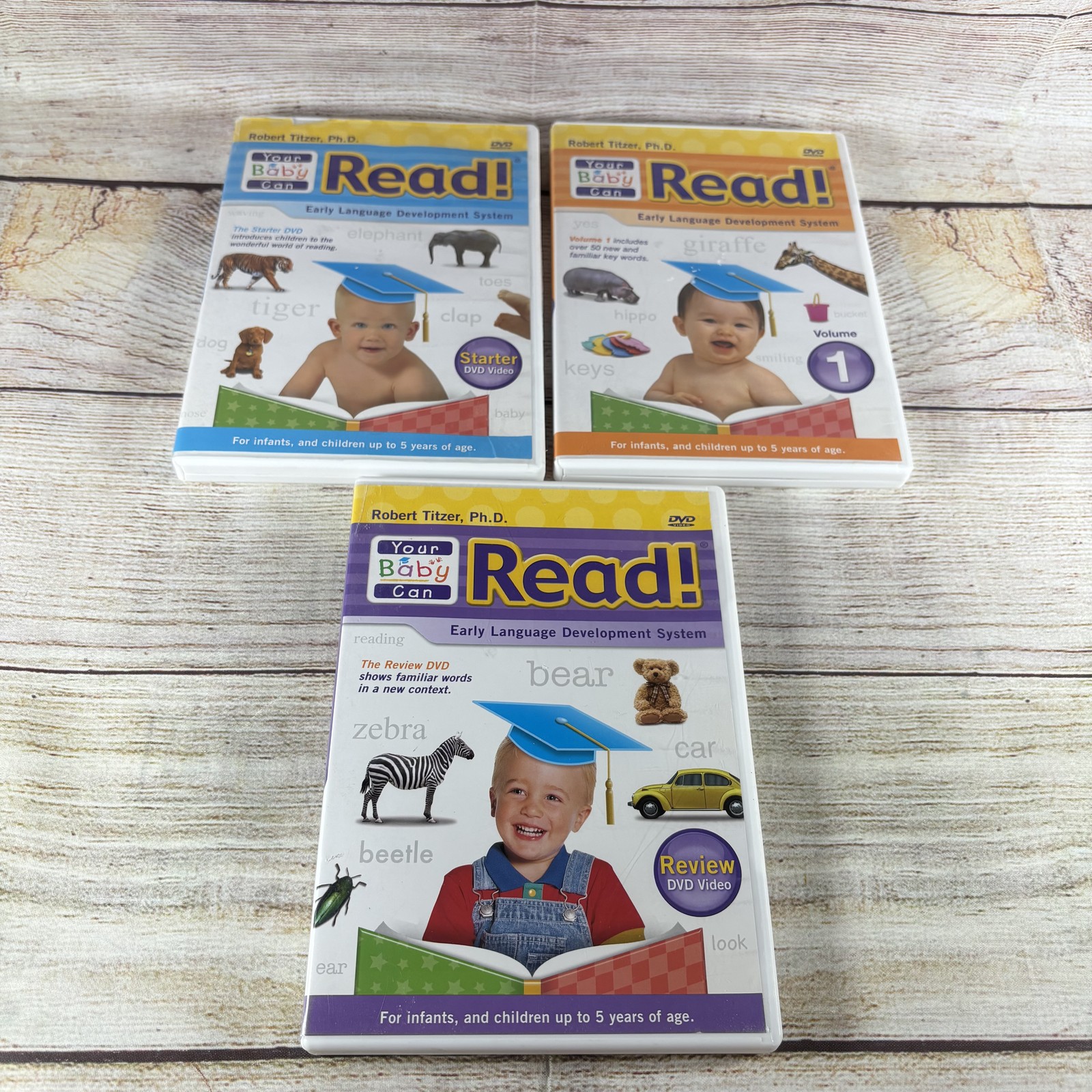 Your Baby Can Read! Early Language Development System 3-DVD Set Starter Volume 1