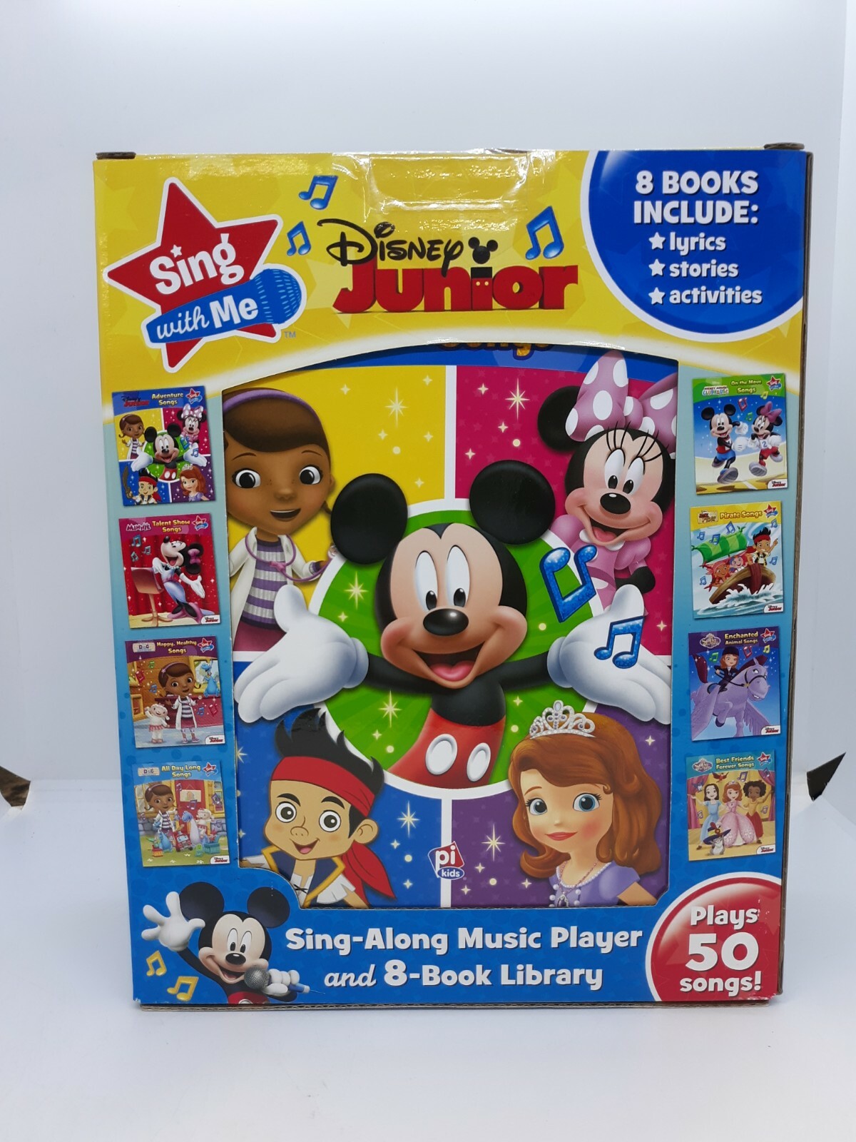 NEW Disney Junior Sing With Me Sing Along Music Player & 8 Book Library