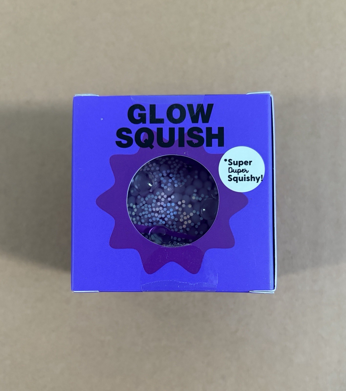 J’adore Glow Squish Super Duper Squishy Tactile Squeeze Toy Purple