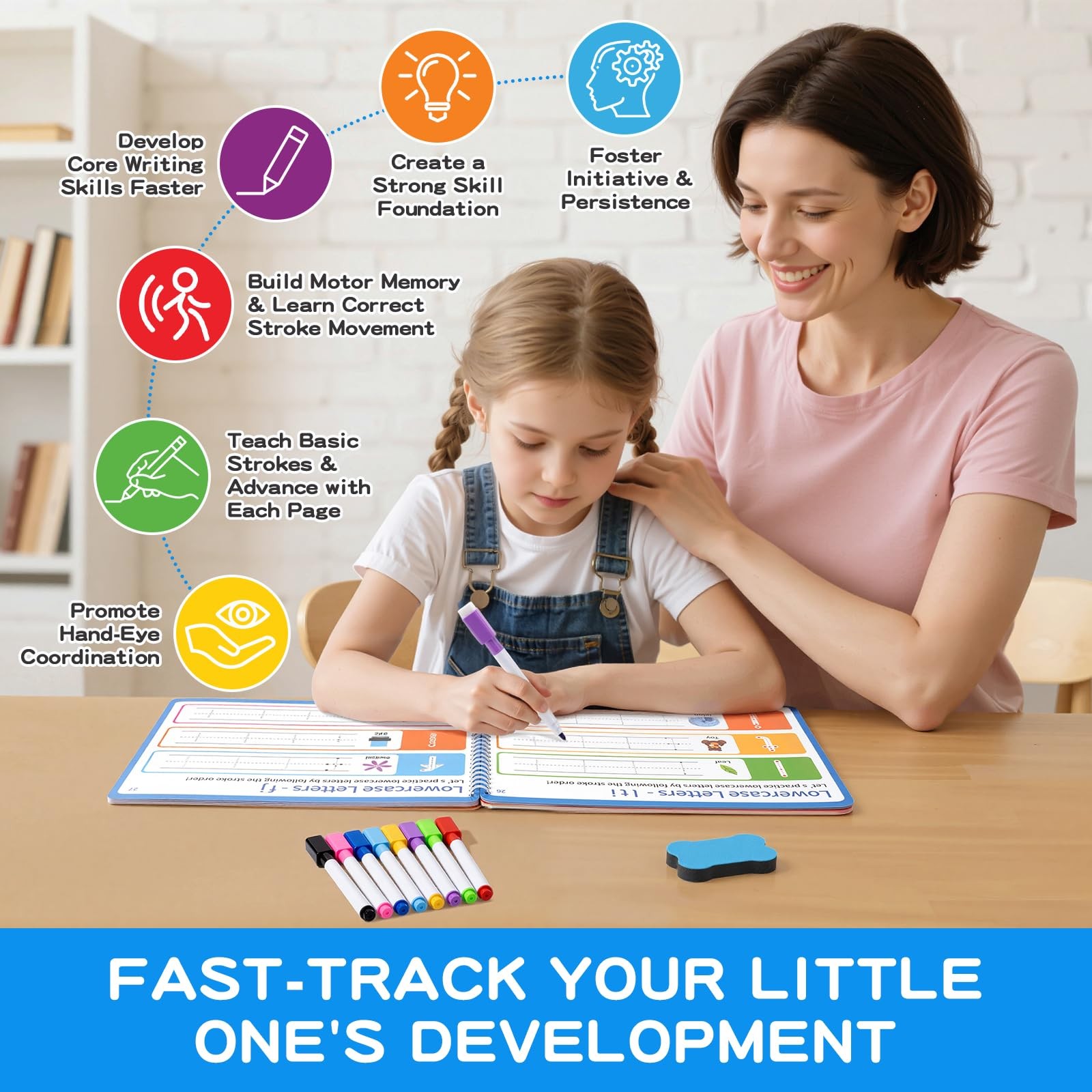 Preschool Learning Activities, Tracing Books for Kids Ages 3+, Toddler Handwr…