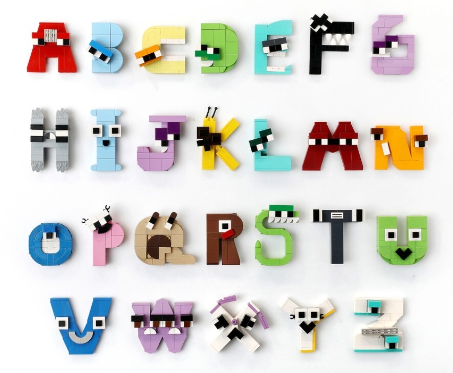 *US Tariff Included* Alphabet Lore Block Brick Play Set English Learning Academy