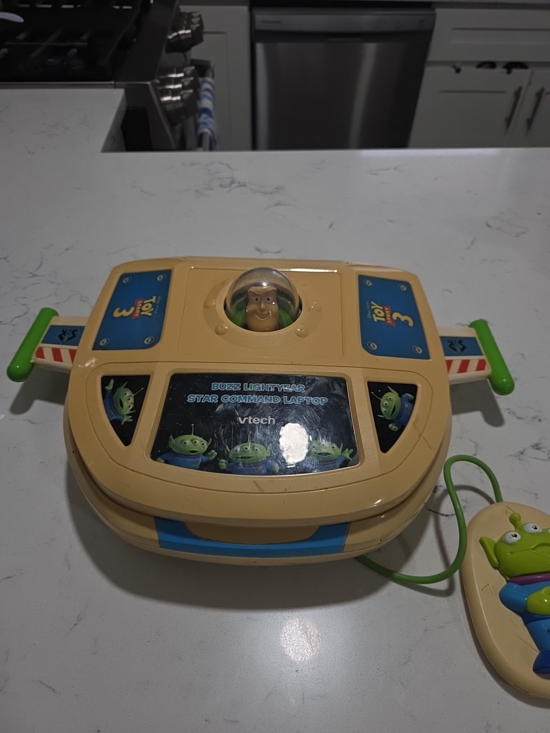 Buzz Lightyear Vtech Star Command Laptop Pixar Toy Story 3 WORKS