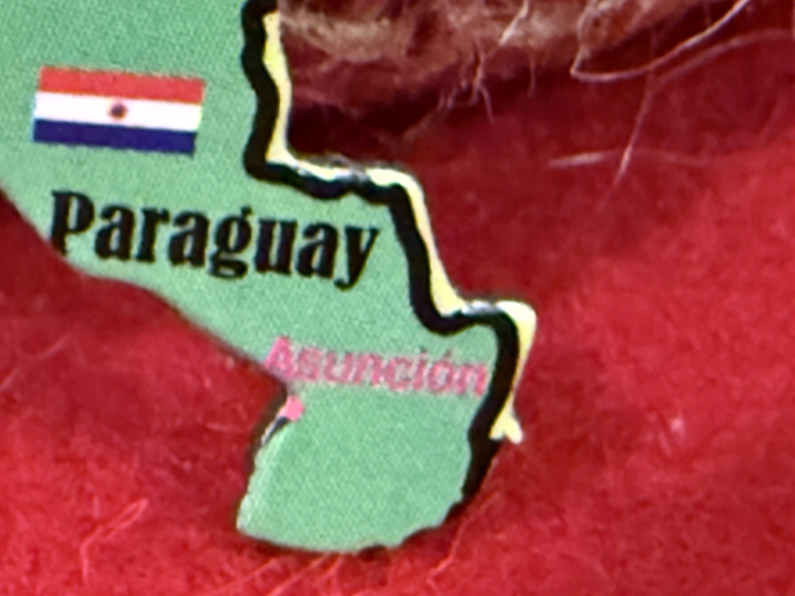 Ata-Boy Magnetic World Map Play-n-Learn Bolivia Piece