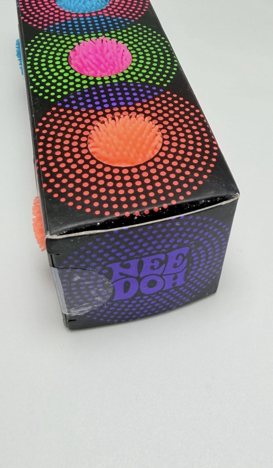 NeeDoh Teenie Fuzzball Velvet Squeeze Toy 3 Pack. Random Colors. Fuzz Ball