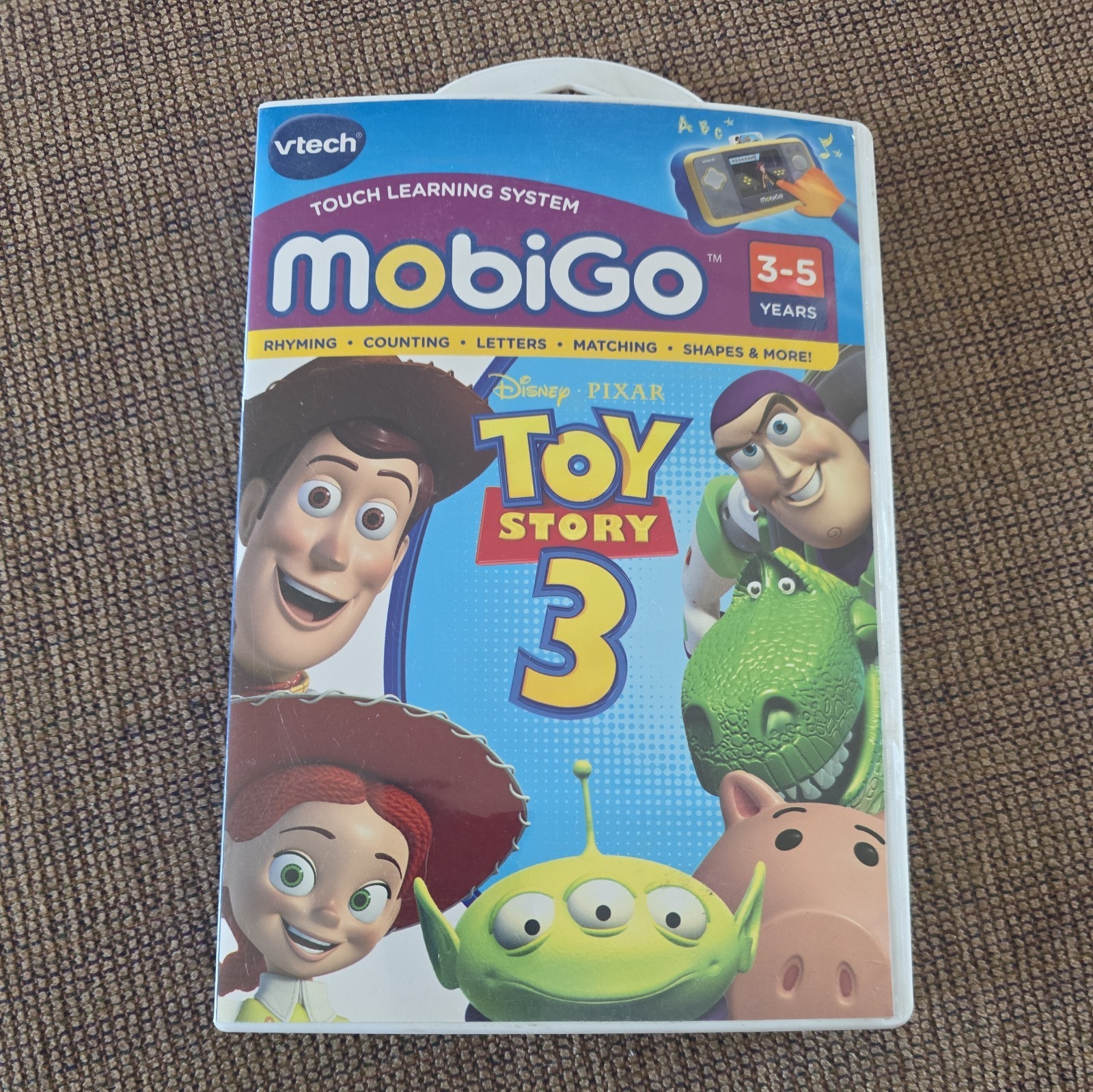 Disney Toy Story 3 VTech MobiGo Game Complete w/ Box Book Buzz Woody Learning