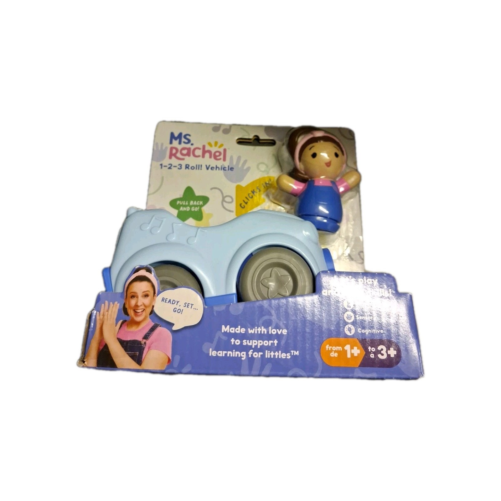 Spin Master Ms. Rachel “1-2-3 Roll! Vehicle Learn & Grow For Kids Age 1 to 3+