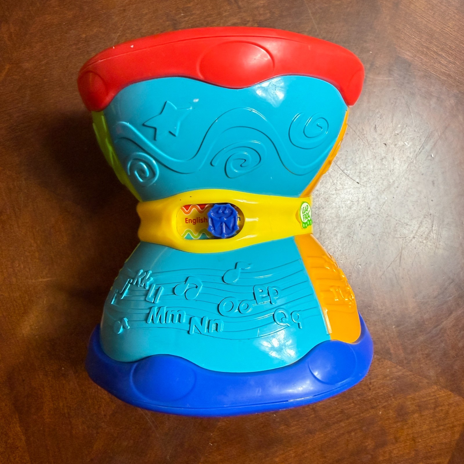LeapFrog Learn & Groove ABC Drum English Spanish Music Sounds Lights Works