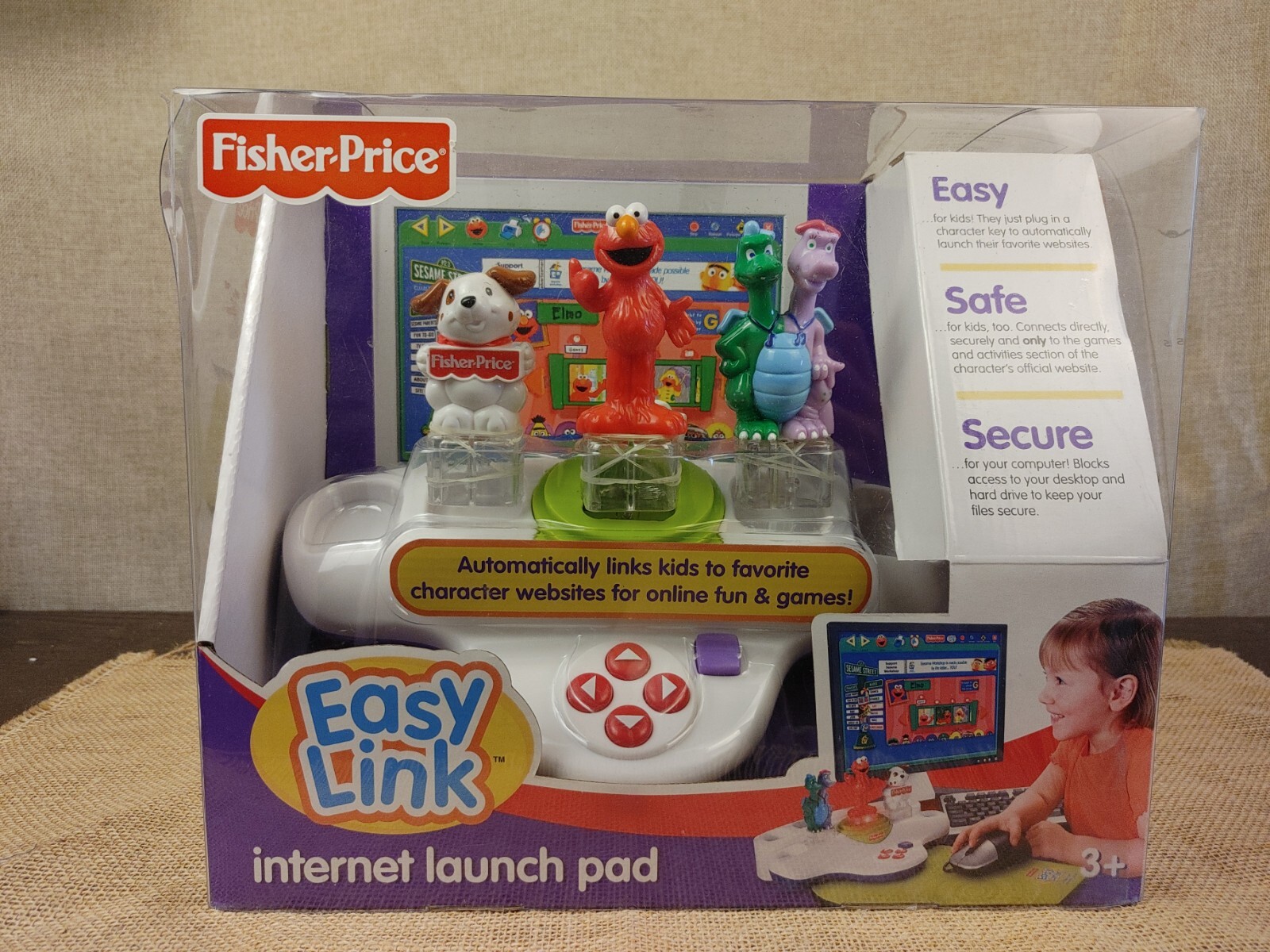 NEW Fisher-Price EASY LINK INTERNET LAUNCH PAD 5 Smart Keys Elmo Arthur Clifford