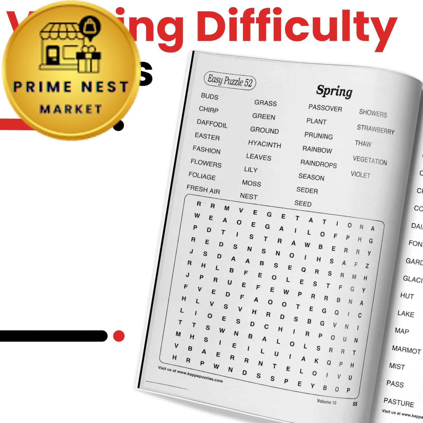 KAPPA Super Saver LARGE PRINT Word Search Puzzle Pack – (Pack of 6) Full…