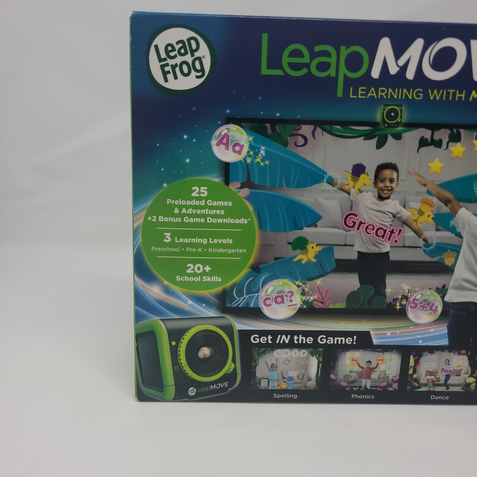 Leap Frog Leap Move Learning Console Motion Plug & Play Camera Interactive Game