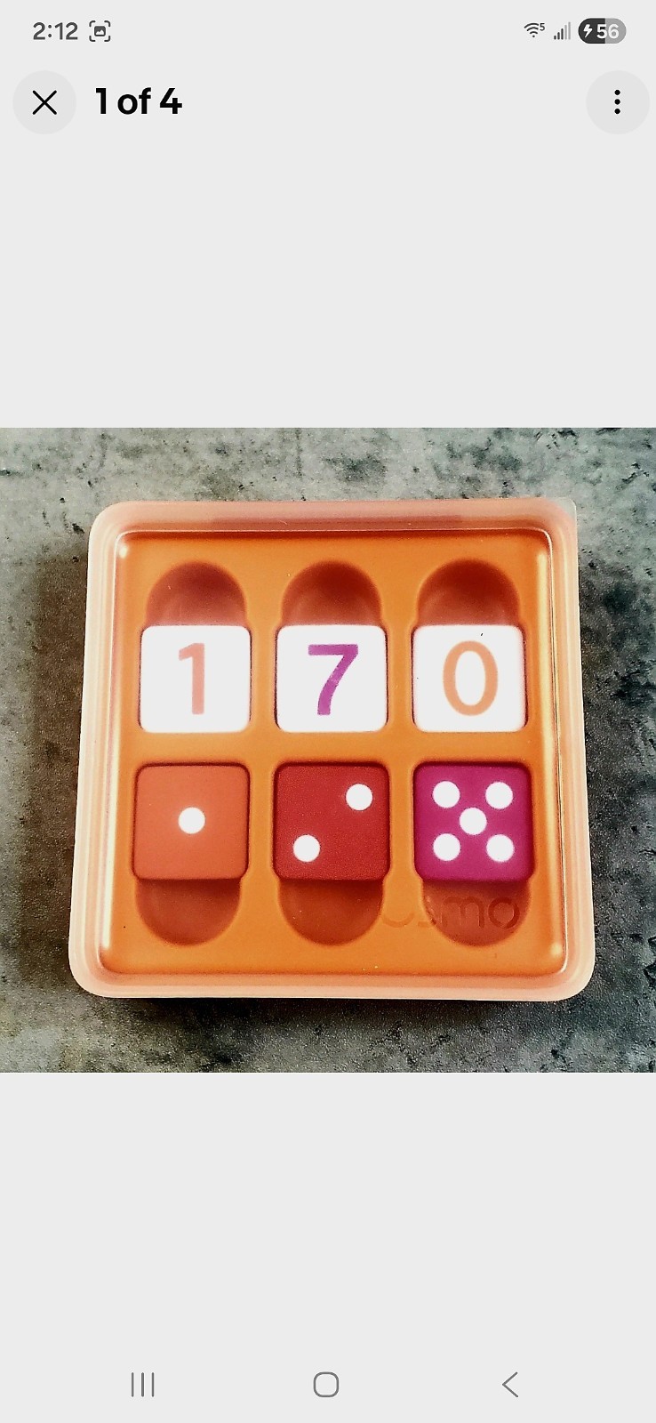 OSMO Game Tile Kits Lot of 3 -Words -Numbers -Tangram w Stackable Storage Cases