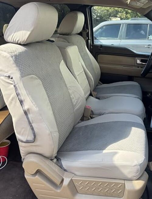 Made to fit 2009-2010 F150 XLT Exact Fit Seat Covers Front 40/20/40 Split