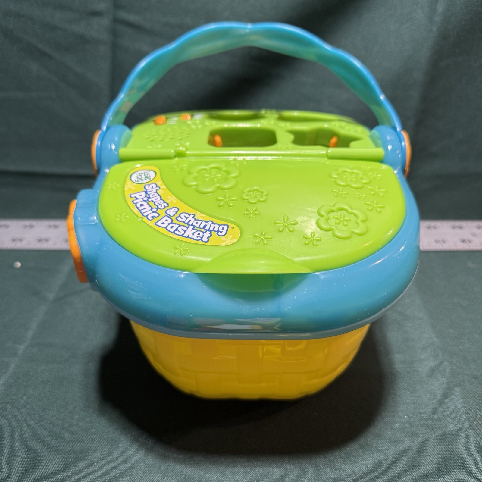 LeapFrog Shapes and Sharing Picnic Basket Toy Tested/Works – Incomplete