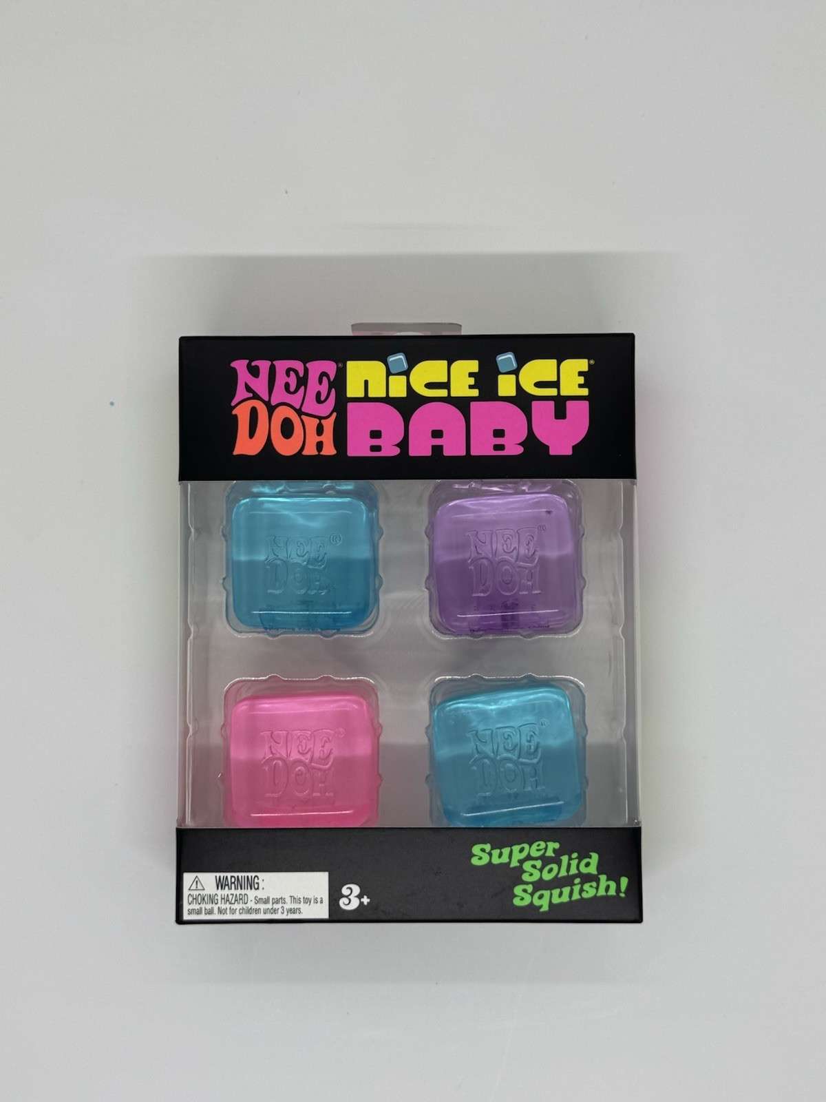 NeeDoh Nice Ice Baby Sensory Squish 4 Cube Pack – Color Changing NeeDoh Bundle