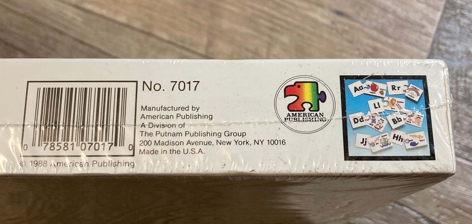Vintage 1988 American Publishing Preschool First ABC Picture Puzzles Sealed