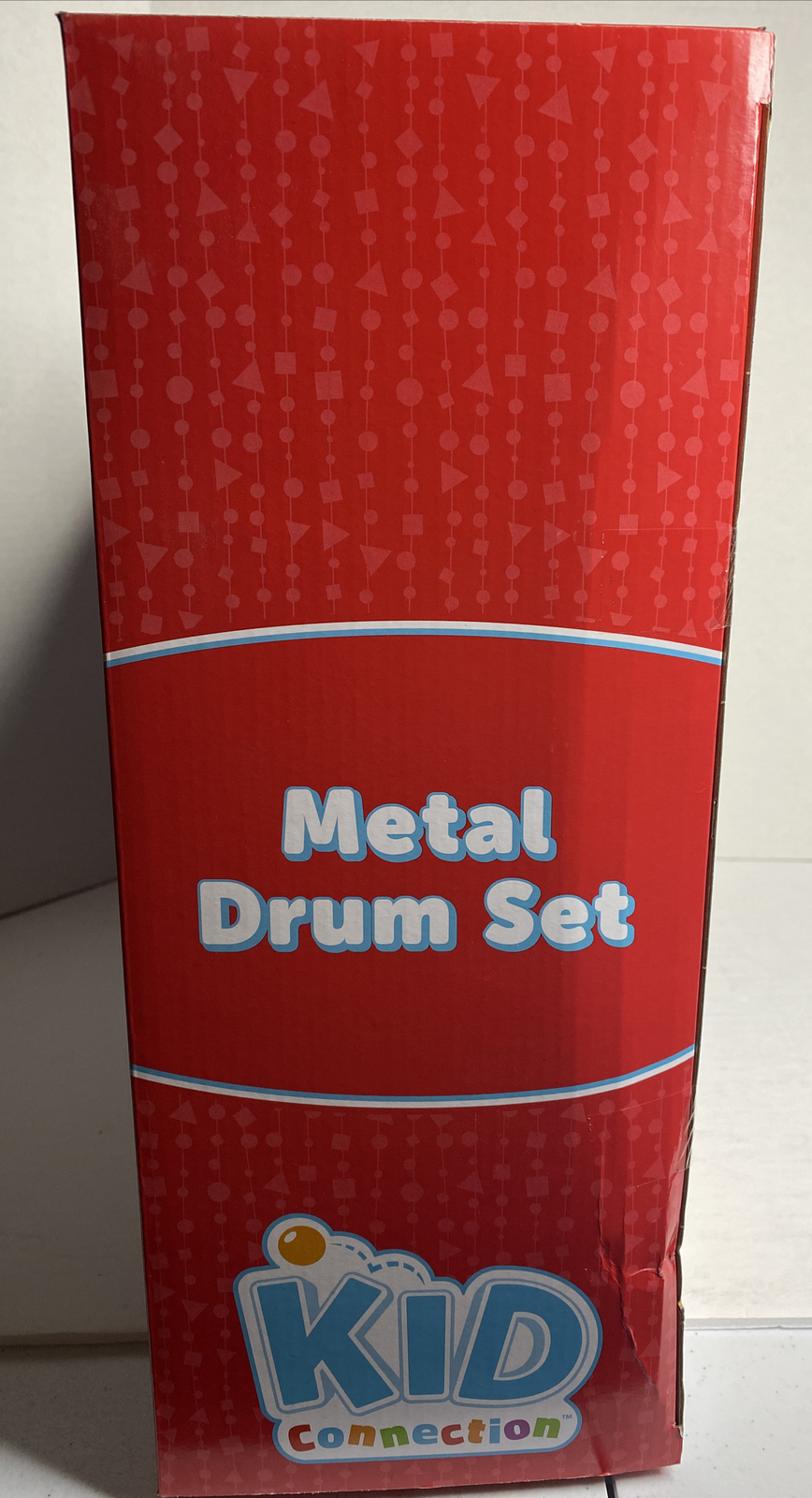 Kid Connection Meal Drum Set Sticks, 3 Drums, Cymbal, Foot Pedal & Stool FreeS&H