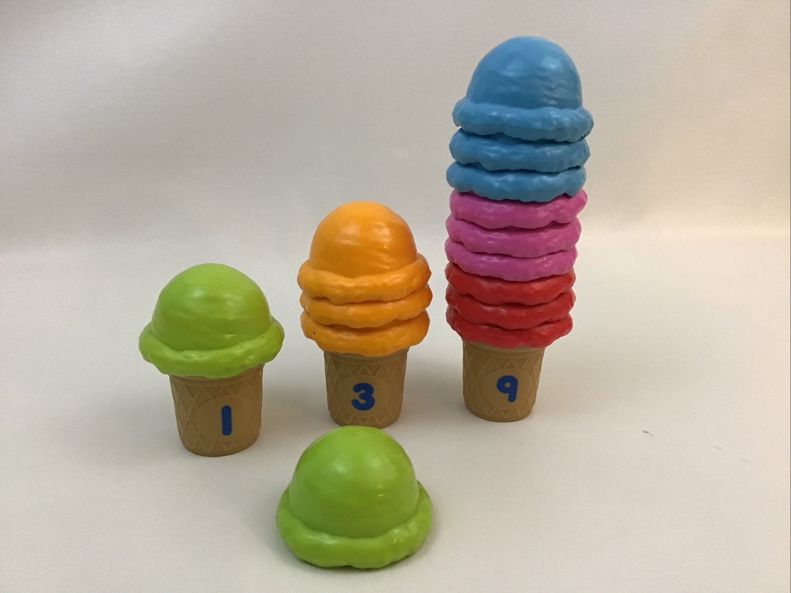 Lakeshore Counting Cones Colors Counting Pretend Food Replacement pcs Heavy LotH